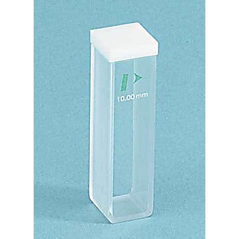Spectroscopy Cell, Macro with PTFE Lid, Special Optical Glass, Light Path: 10mm