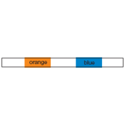 Orange/Blue 0.25 mm i.d. Flared PVC Peristaltic Pump Tubing