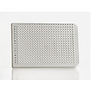 384 Well Skirted PCR Plate, Roche style, white PP, cut corner A24/P24, 50 plates per case