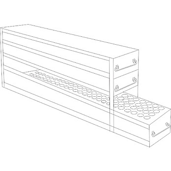Upright Freezer Drawer Racks for Standard 2" Boxes and 15 & 50mL Centrifuge Tubes