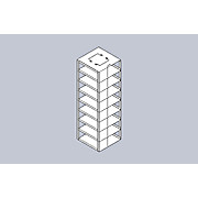 Vertical Racks for Chest Freezer & Liquid Nitrogen Tanks (for FluidX 384-Format Rack for Round Tube)