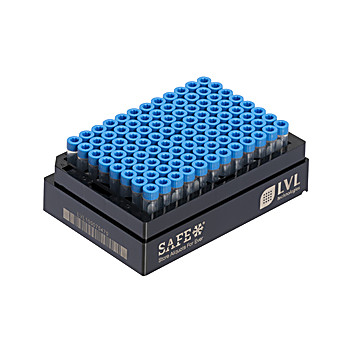 SAFE® 2D Tube Rack, No Side Code, External Thread, Slide Lock Lid, 1000µl