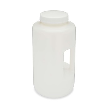 12/Pack 500mL Wide Mouth Round labForce 1155L48 Bottle HDPE with PP Closure 