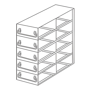 Upright Freezer Drawer Racks (for 100-Place Slide Boxes)