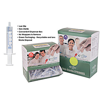 Polypropylene Non-Sterile Syringe Dispenser Packs