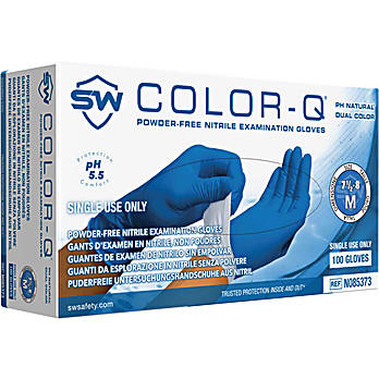 COLOR-Q® pH Natural® Nitrile 2-Ply Powder-Free Exam Gloves