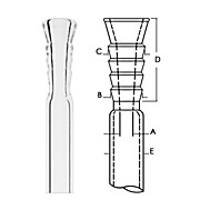 Glass Blowers Hose Connections, Direct Sealing