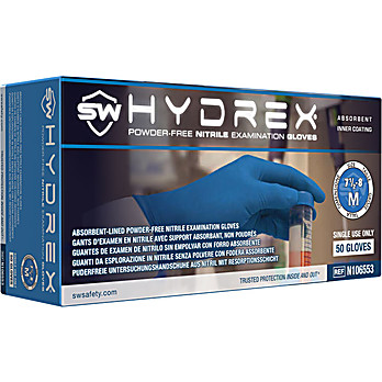 HYDREX® Nitrile DriTek™ Powder-Free Exam Gloves