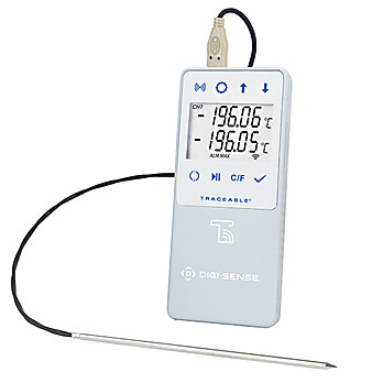 Digi-Sense® Traceable® Cryogenic Data Loggers with TraceableLIVE® Wireless Capability and Calibration