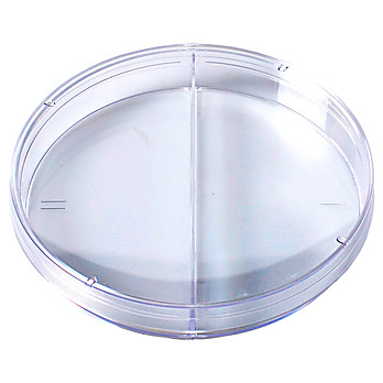 Kord™ 100 x 15 Bi-Plate Petri Dish, No Rim for Automation, ISO Mark