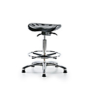 Polyurethane Tractor High Bench Height Chrome Sit-Stands