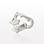 Side Load Pinch Clamp, White