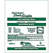 Gloves, Exam, Latex, Sterile, Powder-Free (PF), Singles