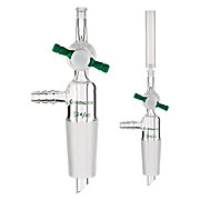 Adapters, Luer, Vacuum, PTFE Stopcock