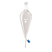 Borosil® Pear-Shaped Glass Separatory Funnels