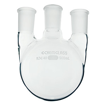 Flasks, Heavy Wall, Round Bottom, 3-Necks