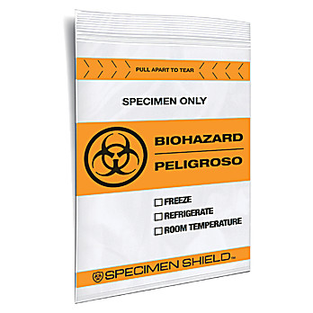 Specimen Shield Tear Biohazard Pouch Bags