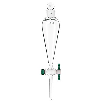 Funnels, Squibb, Separatory, PTFE Stopcocks