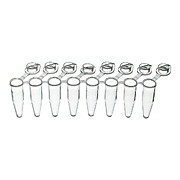 PurePlus® 8-Well PCR Tube Strips Individual Clear Flat Caps