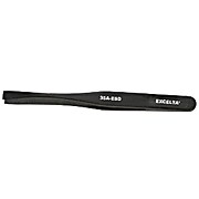 Straight Duckbill Point ESD Safe Tweezer, Conductive Plastic, 4.50 inches