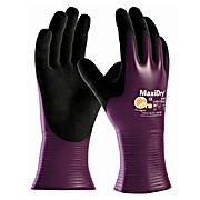 MaxiDry Ultra Lightweight Nitrile Glove, Fully Dipped with Seamless Knit Nylon / Lycra Liner and Non-Slip Grip