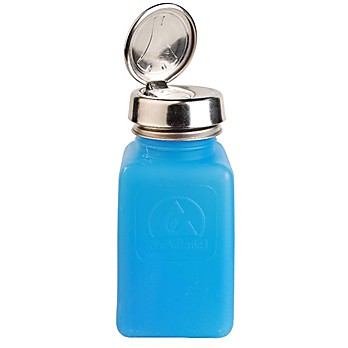 One-Touch durAstatic HDPE Bottle, Blue, 6oz
