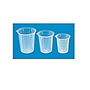 Medicine Cup, Polypropylene Disposable Beaker, Clear, 100 ml