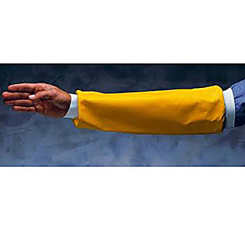 CPP Arm Sleeves, Neoprene Over Sleeves with Elastic at Both Ends, Yellow, 18", 1 Pair