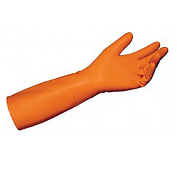 MAPA 51856 Orange Trionic Cleanroom Acid Gloves 14 inch