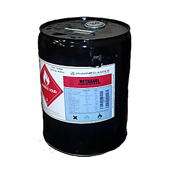 Methanol (Absolute), ACS Grade, 5 Gallons In Metal Pail with Rieke Spout