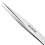 Economy Tweezer wtih Straight Medium Serrated Tips, 4-3/4" Long