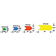 Sticker, Red Inspection Arrows, Paper Liner .125
