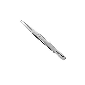 Fine Tip High Precision Point Tweezer, Stainlees Steel, Anti-Magnetic, 4 3/4" Long