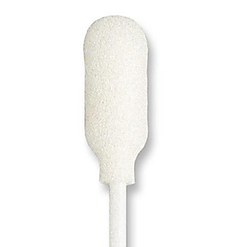 Large Foam over Cotton Tip Swab with 6 Inch Polypro Handle