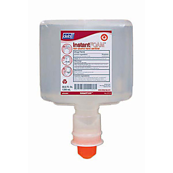 Deb InstantFOAM FREE (alcohol free) Foaming Hand Sanitizer, 1 Liter Touch-FREE Cartridges