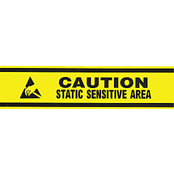 ESD Caution Floor Tape, 3" x 54 ft Roll