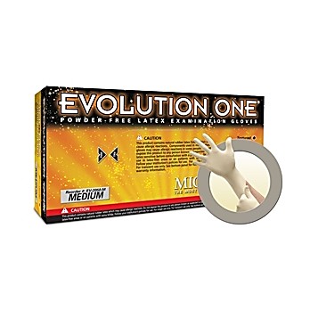 Evolution One EV2050 Polymer Coated Latex Gloves, 10", Powder Free