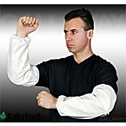 DuPont™ Tyvek Sleeve Cover, 18" Long. Elastic at Both Ends. White.