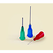 Precision Stainless Steel Dispensing Tip, 32 Gauge, Yellow, 6.35mm (0.25")