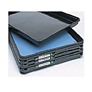 Metro Smart Tray System, ESD Tray Rubber Inlays, Blue Top with Black Bottom