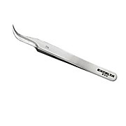 Curved Tip High Precision Tweezer, Anti-Magnetic, 4 1/2" Long