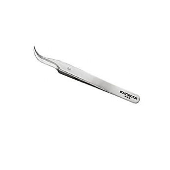 Curved Tip High Precision Tweezer, Anti-Magnetic, 4 1/2" Long