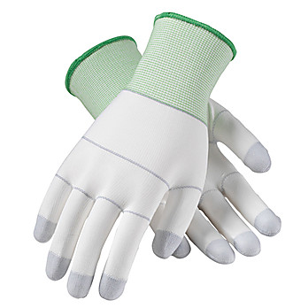 CleanTeam Seamless Knit Nylon Clean Environment Glove with Polyurethane Coated Grip