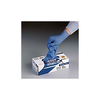 Touch N Tuff Nitrile Gloves, Disposable, Powder Free, Blue, 9.5 inch length