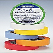Colored temperature safe labeling tape for laboratory and other uses