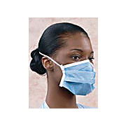 Critical Cover, PFL ( Postive Facial Lock ), Headband Face Masks with Magic Arch Supports, Blue, White, Cleanroom Bagged