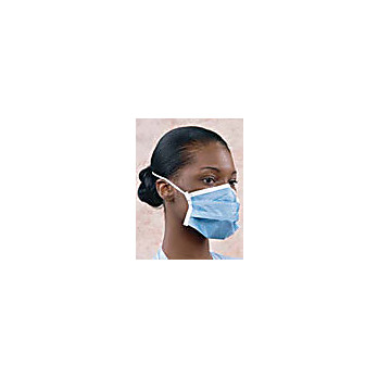 Critical Cover, PFL ( Postive Facial Lock ), Headband Face Masks with Magic Arch Supports, Blue, White, Cleanroom Bagged