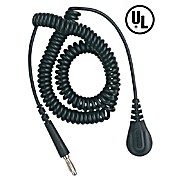 Black Coil Cord, 4mm, 12ft