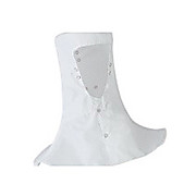 Polyester ESD Hood with Snap-under-the-chin Closures, White, Reusable