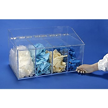 4 Compartment Glove Dispenser with Front Access, 20"w x 12"h x 11.5"d